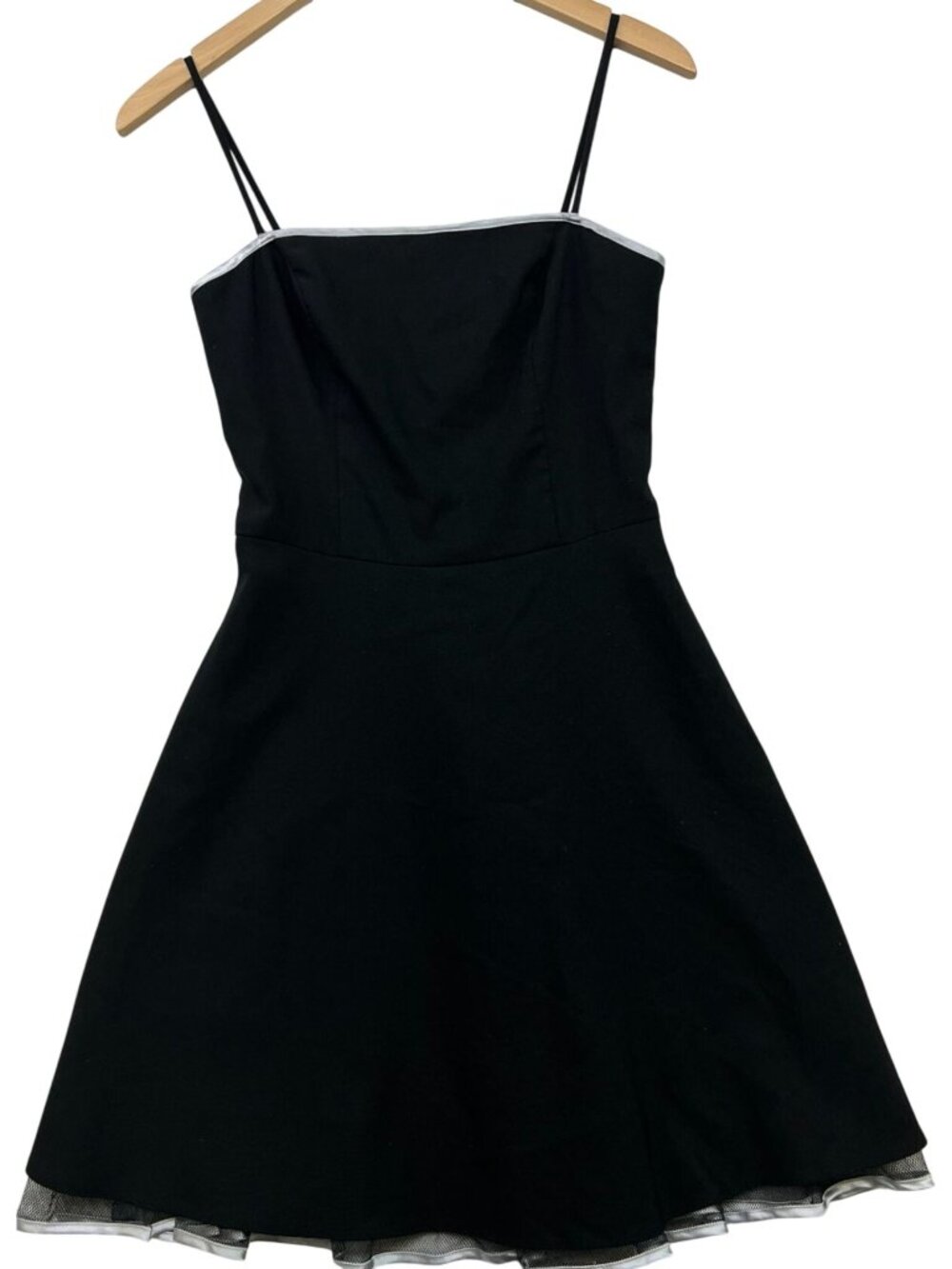 Vintage Masquerade JuniorsFit & Flare Mini Dress Sleeveless Black